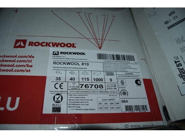 Lot dozen buisisolatie, wo. rockwool, 810, 35/40mm diameter, 1000mm lengte - afbeelding 10 van  10
