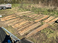 Lot eiken planken hardhout - afbeelding 1 van  7