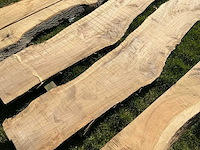 Lot eiken planken onbewerkt hardhout - afbeelding 5 van  7