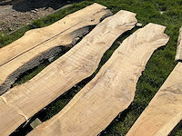 Lot eiken planken onbewerkt hardhout - afbeelding 6 van  7