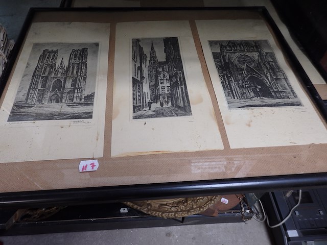 Lot etsen oude brussel - afbeelding 1 van  3