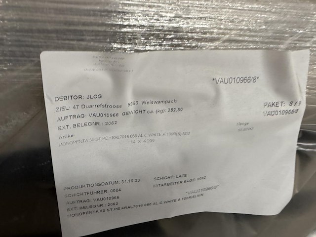 Lot geisoleerde dakpanelen plm 6,2m - afbeelding 12 van  13