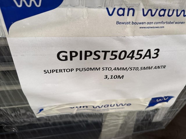 Lot geisoleerde wandpanelen antraciet plm 3,1m - afbeelding 8 van  9