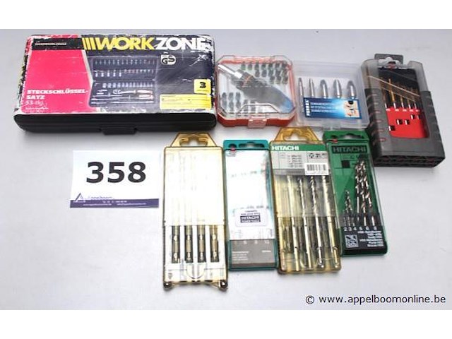 Lot gereedschap- en boorsets - afbeelding 1 van  4