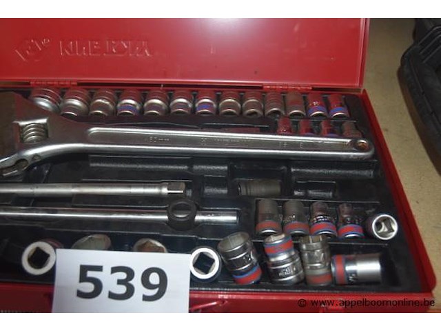 Lot gereedschap king tony, wo moerselutel 361118 - afbeelding 2 van  3