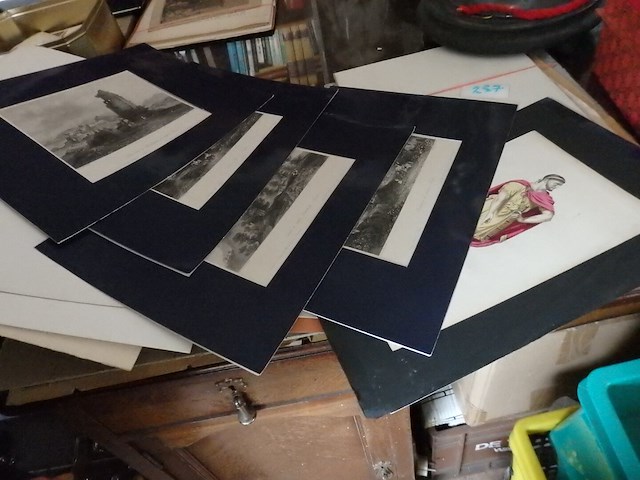 Lot getekend kaarten, magazines, in 2 mappen - afbeelding 3 van  4