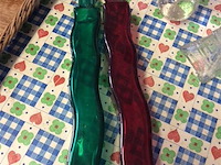 Lot glas met mandje - afbeelding 2 van  3