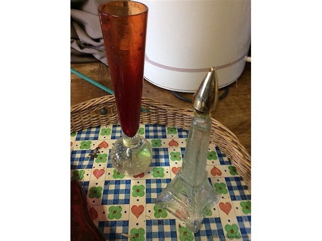 Lot glas met mandje - afbeelding 3 van  3