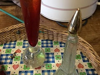 Lot glas met mandje - afbeelding 3 van  3