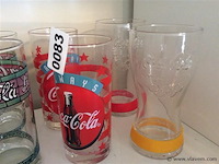 Lot glazen coca cola - afbeelding 2 van  2