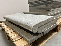 Lot graniet tegels - traptrede - zwembadboord