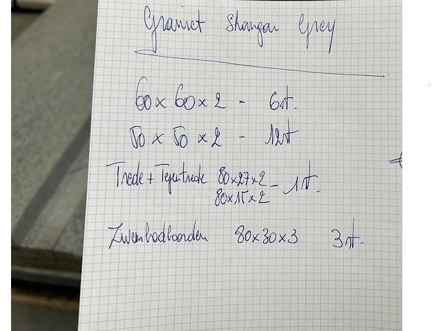 Lot graniet tegels - traptrede - zwembadboord - afbeelding 6 van  6