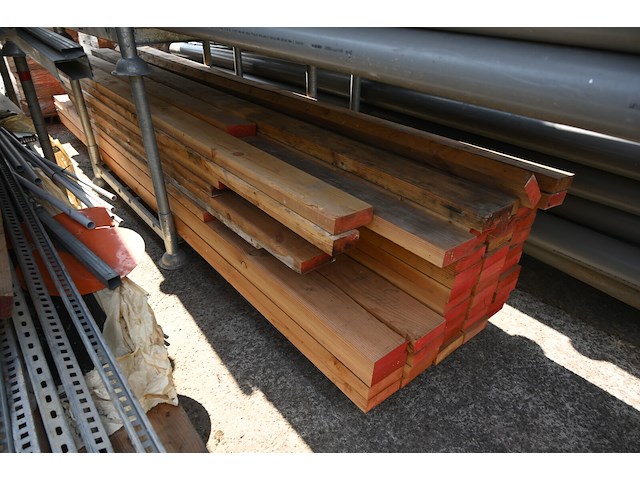 Lot houten balken - afbeelding 1 van  4