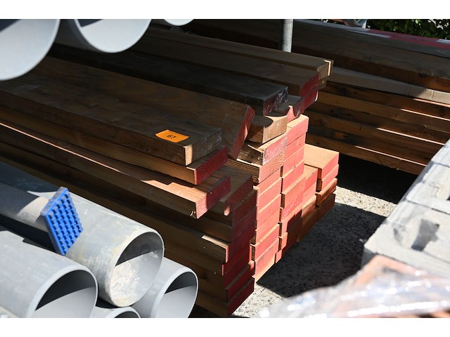 Lot houten balken - afbeelding 2 van  4