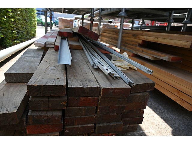 Lot houten balken - afbeelding 3 van  4