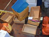 Lot houten mandjes - afbeelding 1 van  1