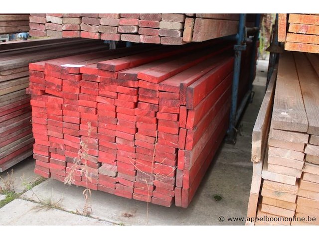 Lot houten planken lengte 400 cm - afbeelding 1 van  2