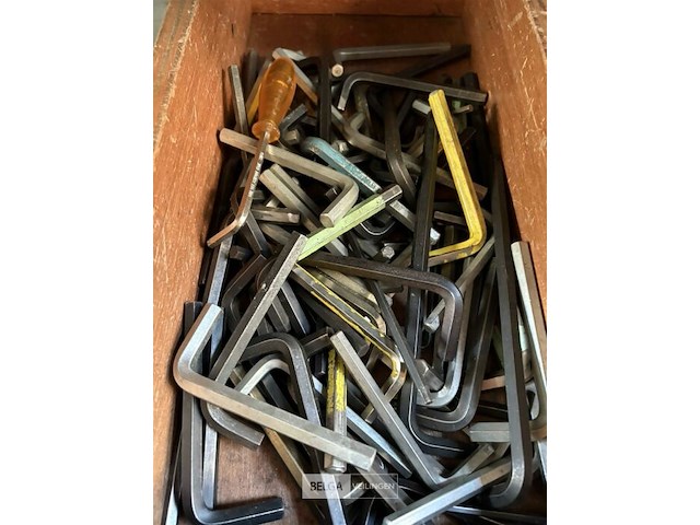 Lot inbussleutels -excl houten bak - afbeelding 2 van  2