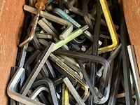 Lot inbussleutels -excl houten bak - afbeelding 2 van  2