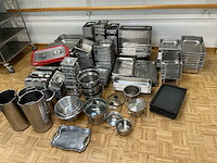 Lot inox bakken verschillende maten, bain marie’s, overige keukenbenodigdheden - afbeelding 3 van  6