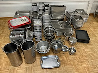 Lot inox bakken verschillende maten, bain marie’s, overige keukenbenodigdheden - afbeelding 6 van  6