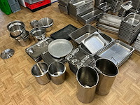 Lot inox bakken verschillende maten, bain marie's overige keukenbenodigdheden - afbeelding 2 van  12