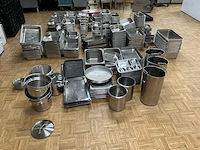 Lot inox bakken verschillende maten, bain marie's overige keukenbenodigdheden - afbeelding 4 van  12