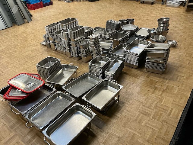Lot inox bakken verschillende maten, bain marie's overige keukenbenodigdheden - afbeelding 5 van  12