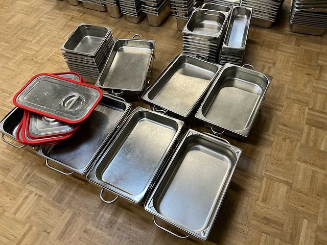 Lot inox bakken verschillende maten, bain marie's overige keukenbenodigdheden - afbeelding 6 van  12