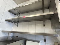 Lot inox banken met beugels (6) - afbeelding 3 van  6