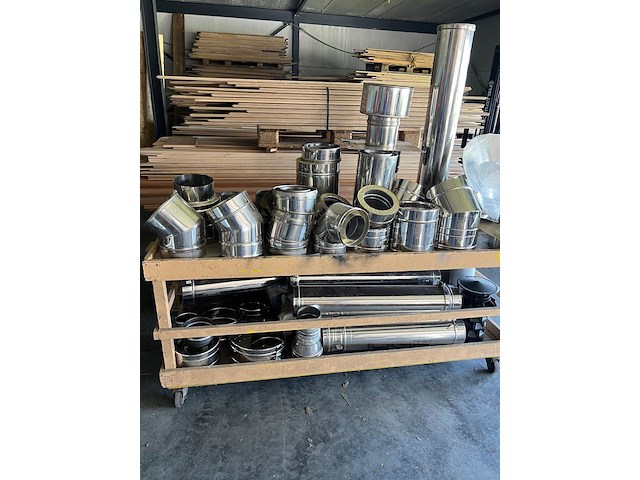 Lot inox rookkanaalsystemen - afbeelding 1 van  3