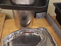 Lot inox schalen en diversen - afbeelding 1 van  1