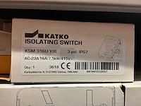 Lot isolatorschakelaar 3 polig 16 a ip67 (19x) - afbeelding 1 van  2