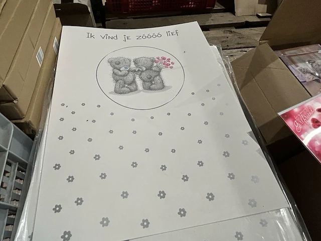 Lot kaartjes, inpakpapier, zakken - afbeelding 11 van  12