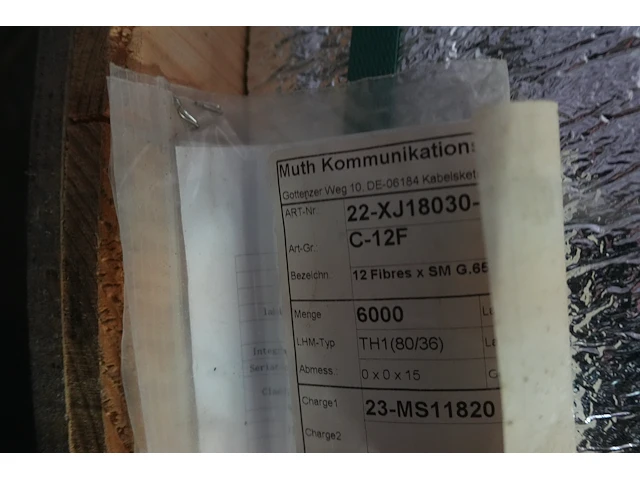 Lot kabelhaspels met 2x 6.000 m nieuwe glasvezelkabel - afbeelding 11 van  13