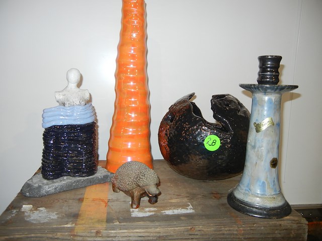 Lot keramiek handgemaakt (5stuks) - afbeelding 3 van  3