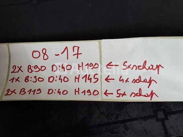 Lot koelcelrekken (nr 08-17) - afbeelding 1 van  4