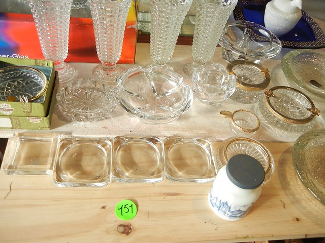 Lot kristal - afbeelding 1 van  2