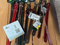 Lot leren hondenhalsbanden kleine hond (±14x) - afbeelding 1 van  1