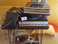 Lot lp, cassette, hifi en roltafeltje - afbeelding 1 van  3