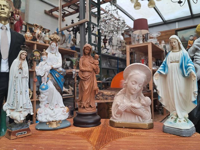Lot mariabeelden (5 stuks) - afbeelding 1 van  16