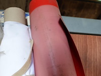 Lot met rollen skai, matrasbeschermer, gordijnstof en luchtkussenfolie - afbeelding 4 van  5