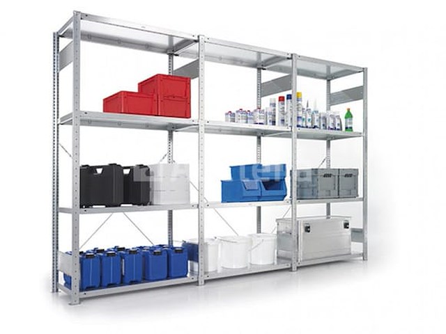 Lot meta legbordstellingen 23m+ palletstelling 13m gedemonteerd. - afbeelding 8 van  9