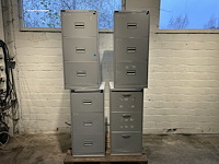 Lot metalen dossierkasten (4)