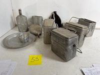 Lot militaria eet- en drinkgerief 11 items - afbeelding 2 van  2