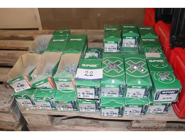 Lot montagematerialen spax - afbeelding 1 van  4