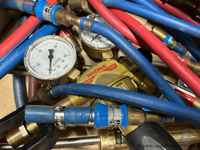 Lot onderdelen voor snijbrandsets. - afbeelding 2 van  3