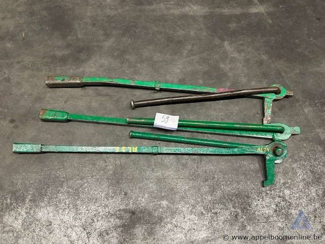 Lot ondergrondse hydrantensleutels. - afbeelding 1 van  1