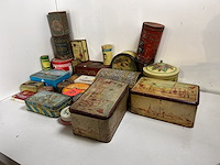 Lot oude blikken dozen 25 items - afbeelding 1 van  4