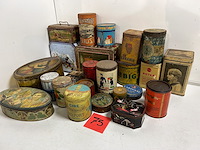 Lot oude blikken dozen 25 items - afbeelding 1 van  4
